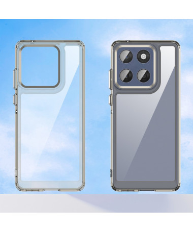 Coque Motorola Edge 60 / 60 Fusion Transparente Contour Couleuré Gris - photo 12