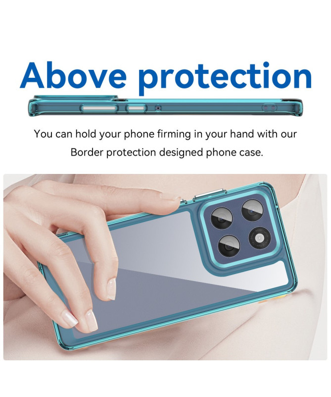 Coque Motorola Edge 60 / 60 Fusion Transparente Contour Couleuré