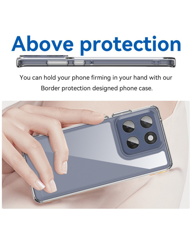 Coque Motorola Edge 60 / 60 Fusion Transparente Contour Couleuré