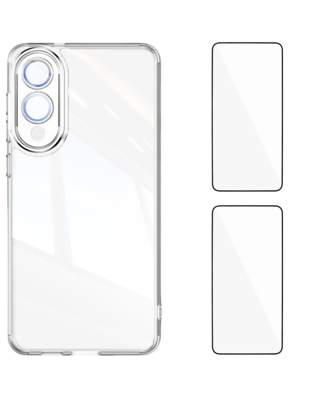 Protection Coque et Verre trempé x2 pour Samsung Galaxy S25 Edge | Lun