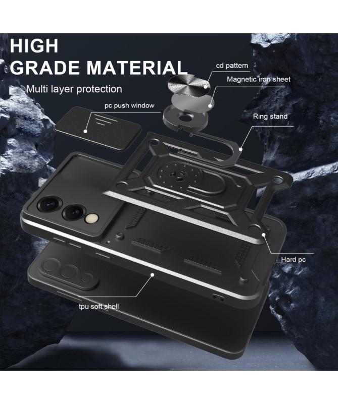 Coque Samsung Galaxy S25 Edge Camera Slide Fonction Support