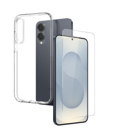 Coque transparente Samsung Galaxy S25 Edge avec protection d'écran