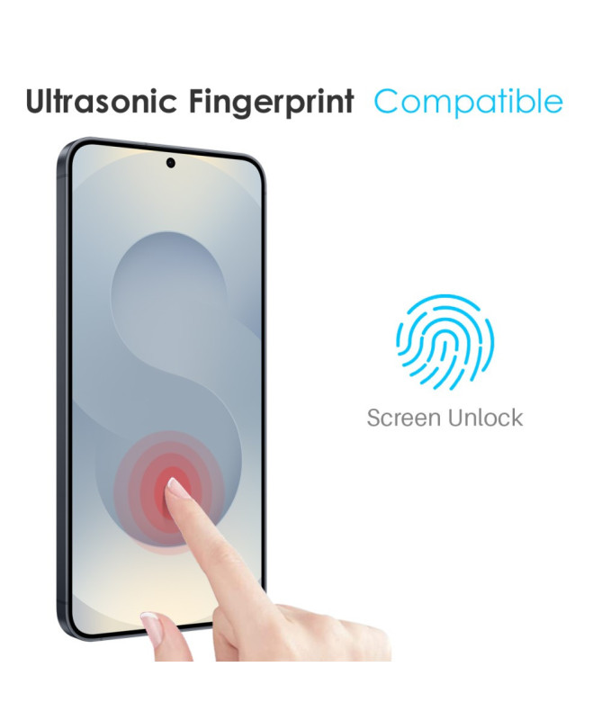 Coque transparente Samsung Galaxy S25 Edge avec protection d'écran