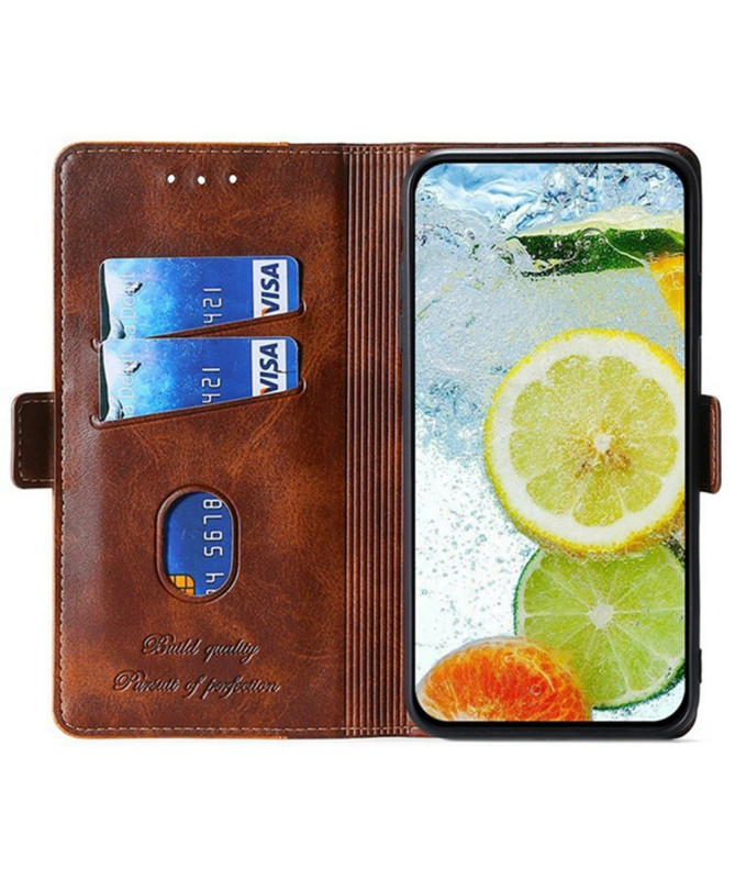 Housse Xiaomi 15 Ultra Keyunfei simili cuir bicolore