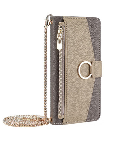 Housse Xiaomi 15 Ultra luxury portefeuille avec chaîne