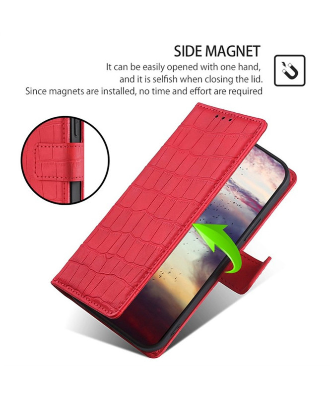 Housse Xiaomi 15 Ultra simili cuir effet peau de crocodile