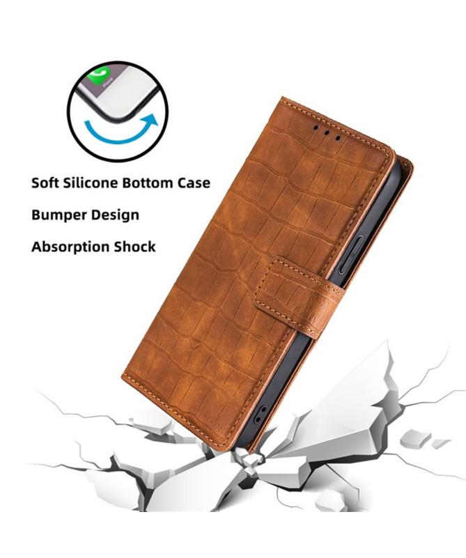 Housse Xiaomi 15 Ultra simili cuir effet peau de crocodile