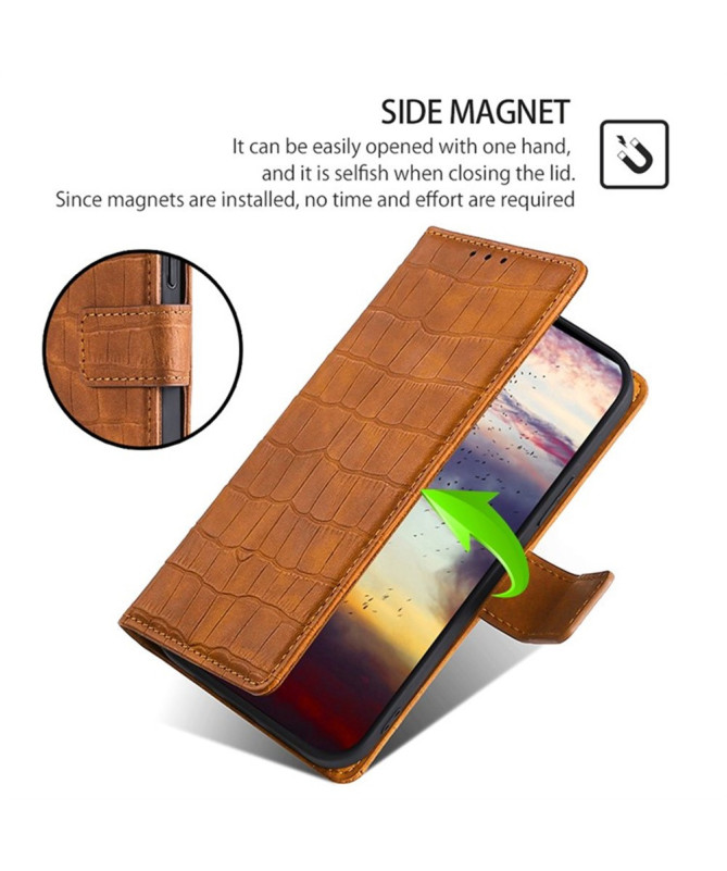 Housse Xiaomi 15 Ultra simili cuir effet peau de crocodile