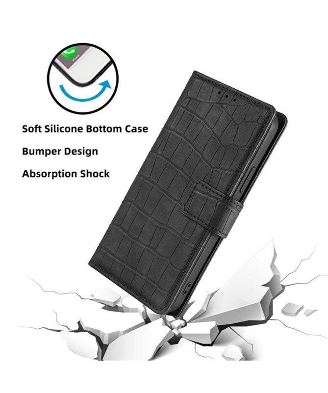 Housse Xiaomi 15 Ultra simili cuir effet peau de crocodile