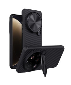 Coque Xiaomi 15 Ultra fibre aramide avec support aimanté