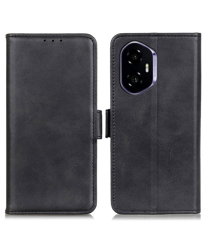 Étui Honor 400 portefeuille revêtement simili cuir mat