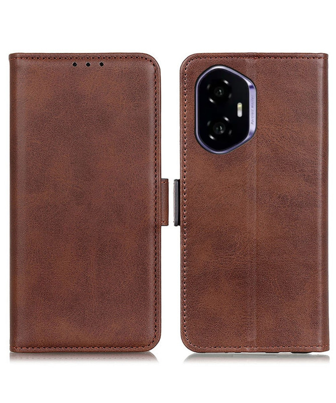 Étui Honor 400 portefeuille revêtement simili cuir mat