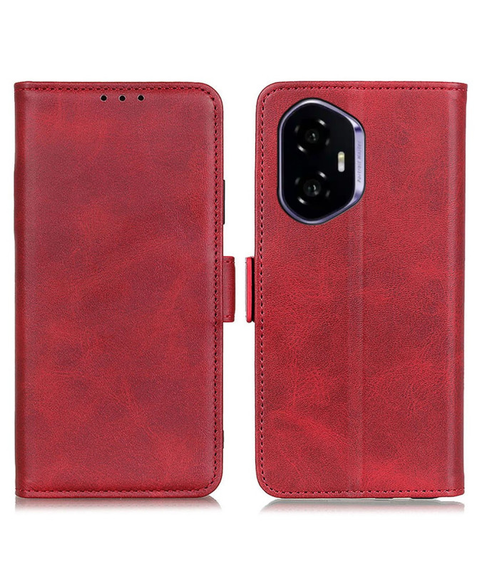 Étui Honor 400 portefeuille revêtement simili cuir mat