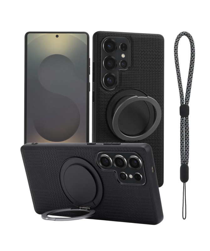 Coque Samsung Galaxy S25 Ultra magnétique avec anneau et dragonne