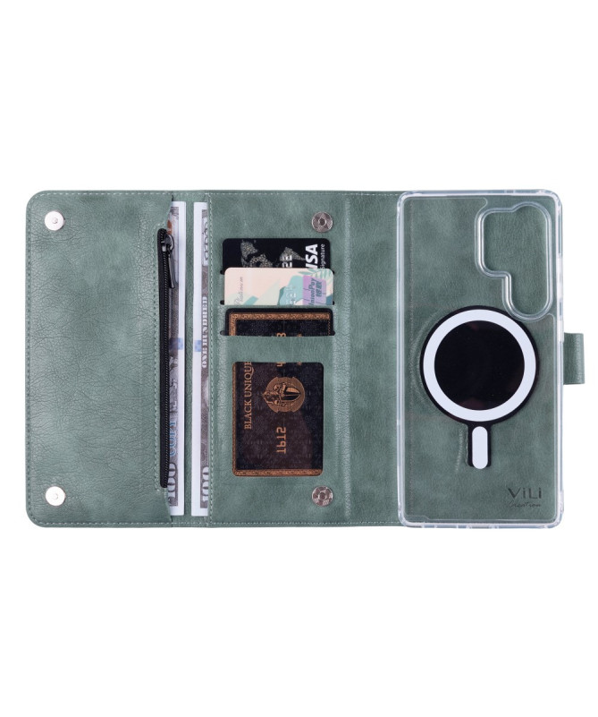 Housse Samsung Galaxy S25 Ultra détachable avec porte-cartes