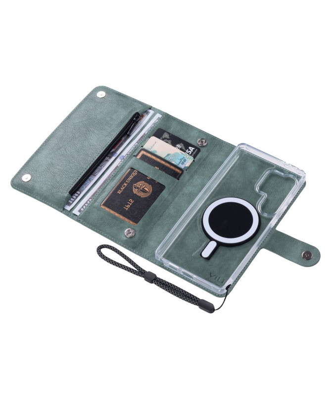 Housse Samsung Galaxy S25 Ultra détachable avec porte-cartes