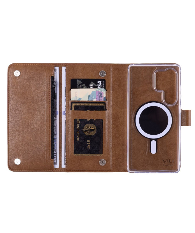 Housse Samsung Galaxy S25 Ultra détachable avec porte-cartes