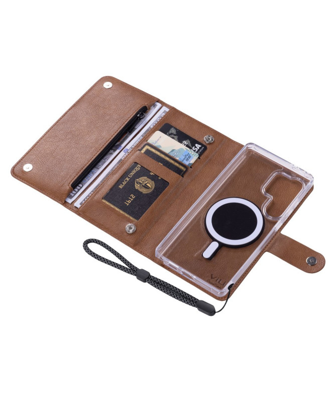 Housse Samsung Galaxy S25 Ultra détachable avec porte-cartes