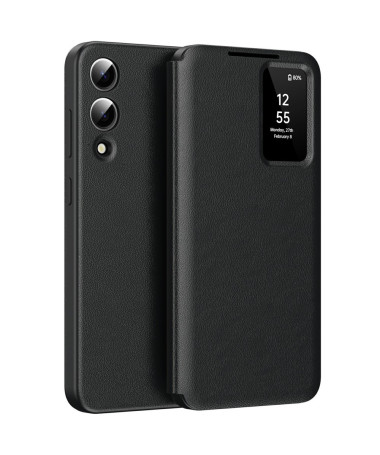 Housse Samsung Galaxy S25 Edge avec fenêtre intelligente et porte-cart