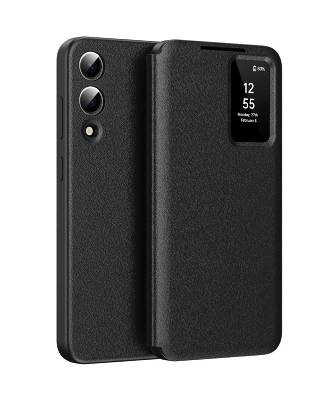 Housse Samsung Galaxy S25 Edge avec fenêtre intelligente et porte-cart