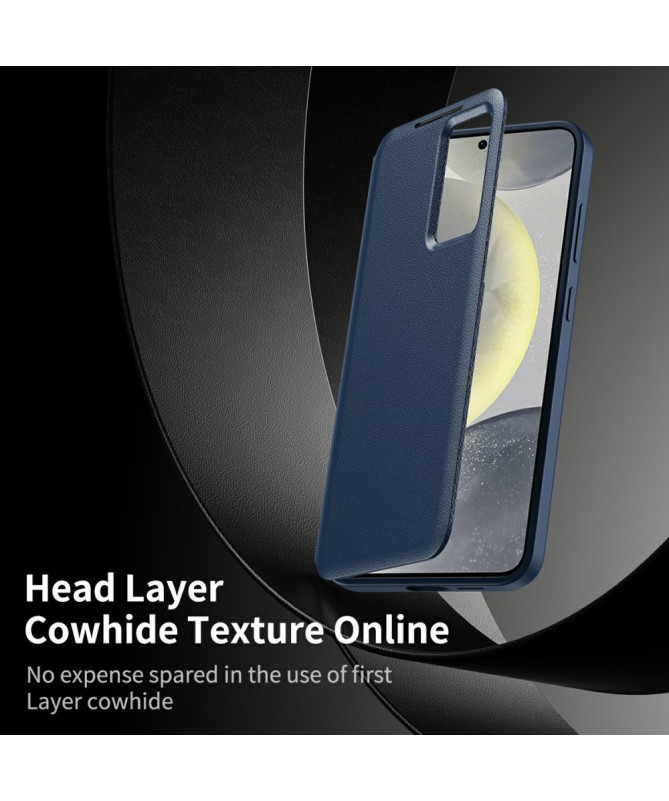 Housse Samsung Galaxy S25 Edge avec fenêtre intelligente et porte-cart