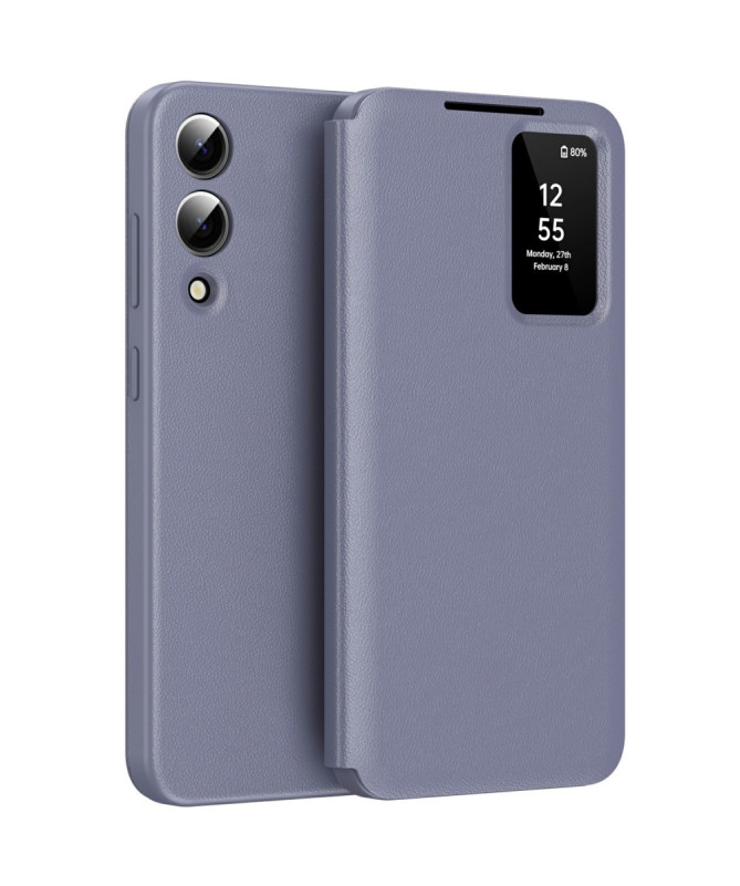 Housse Samsung Galaxy S25 Edge avec fenêtre intelligente et porte-cart
