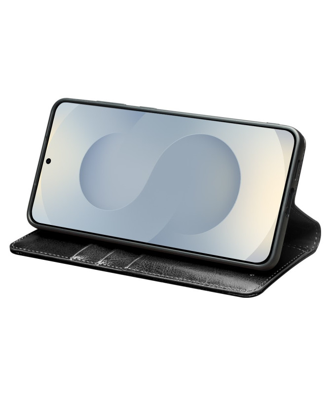 Housse Samsung Galaxy S25 Edge fait main en cuir véritable