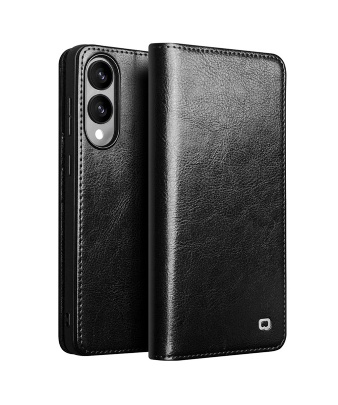 Housse Samsung Galaxy S25 Edge fait main en cuir véritable