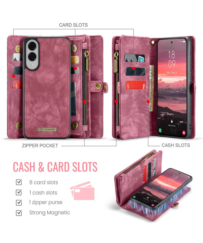 Housse et Coque magnétique 2 en 1 pour Samsung Galaxy S25 Edge