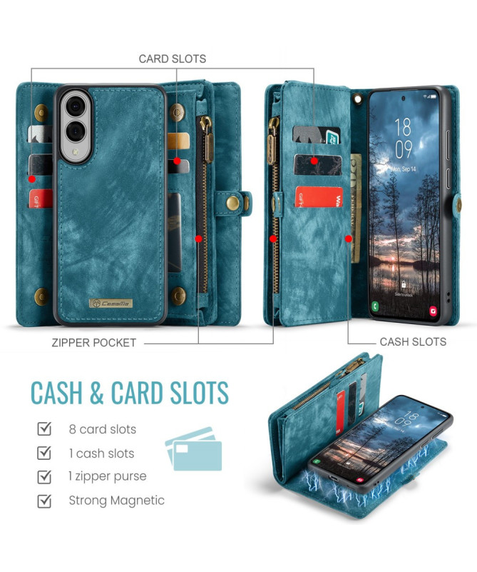 Housse et Coque magnétique 2 en 1 pour Samsung Galaxy S25 Edge