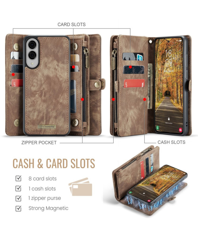 Housse et Coque magnétique 2 en 1 pour Samsung Galaxy S25 Edge