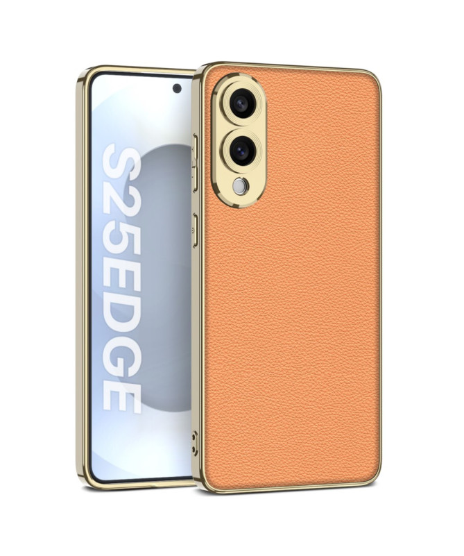 Coque Samsung Galaxy S25 Edge Finition Métal & Cuir | LINEA