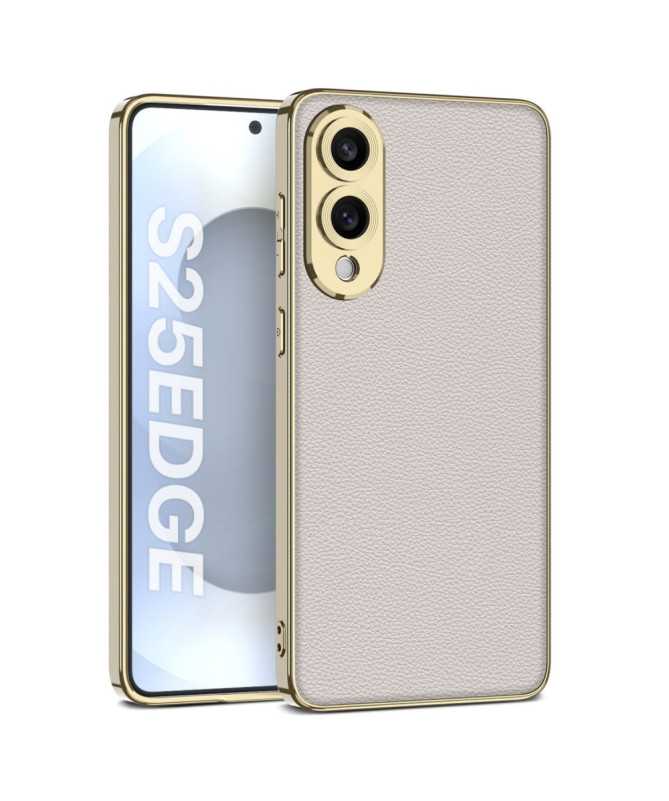 Coque Samsung Galaxy S25 Edge Finition Métal & Cuir | LINEA