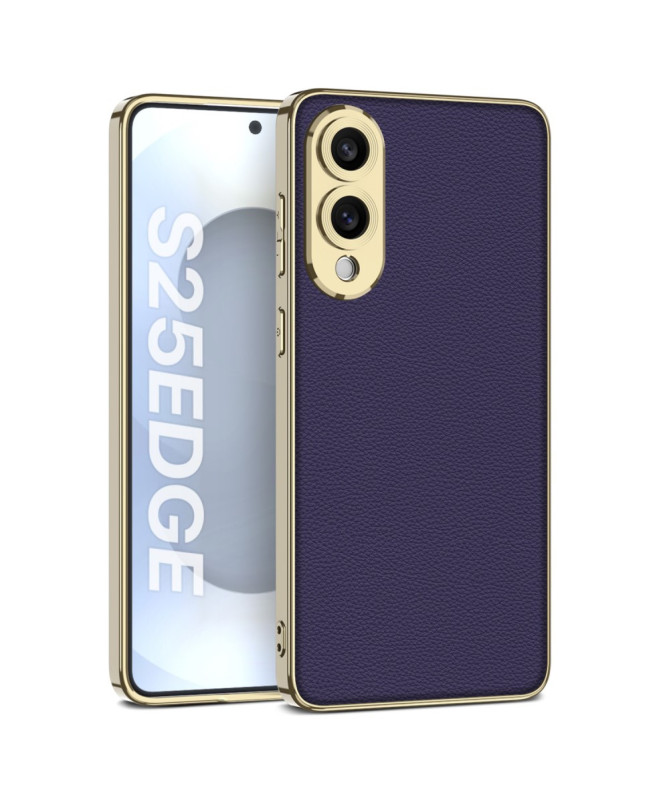 Coque Samsung Galaxy S25 Edge Finition Métal & Cuir | LINEA