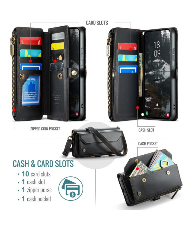 Housse Samsung Galaxy S25 Edge Multi-compartiments C36