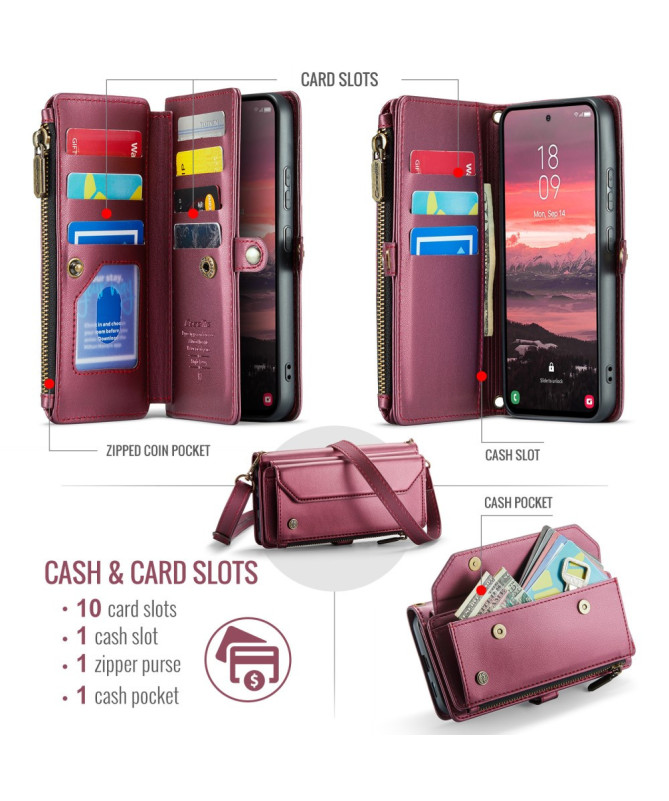 Housse Samsung Galaxy S25 Edge Multi-compartiments C36