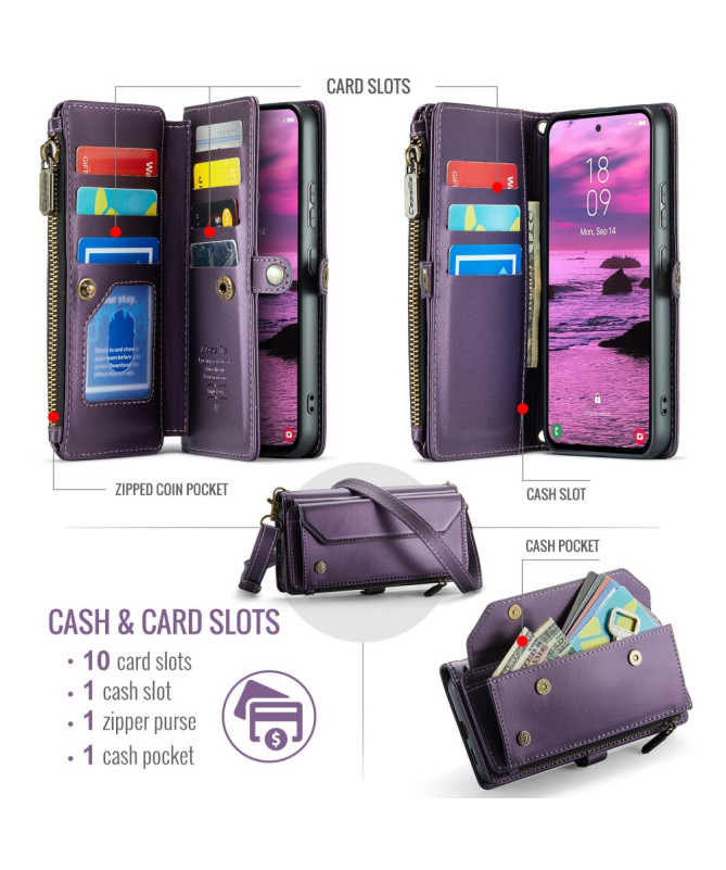 Housse Samsung Galaxy S25 Edge Multi-compartiments C36