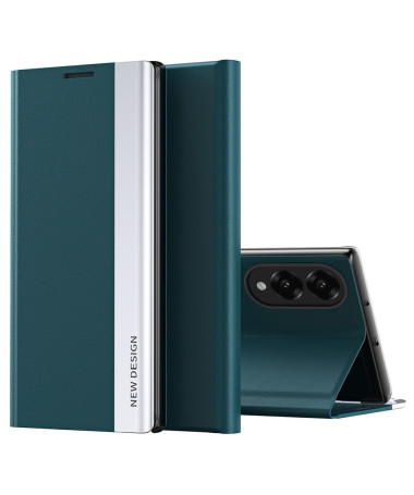 Etui Samsung Galaxy S25 Edge Business effet cuir Magnet