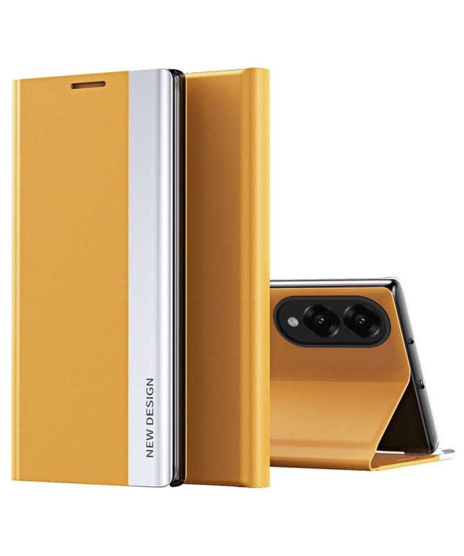 Etui Samsung Galaxy S25 Edge Business effet cuir Magnet