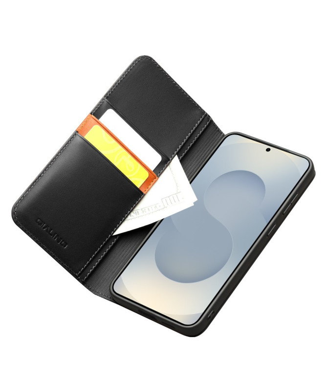 Housse Samsung Galaxy S25 Edge fait main en cuir véritable