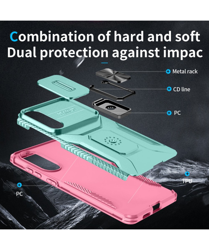 Coque Samsung Galaxy S25 Edge CamShield avec Anneau Anti-Choc