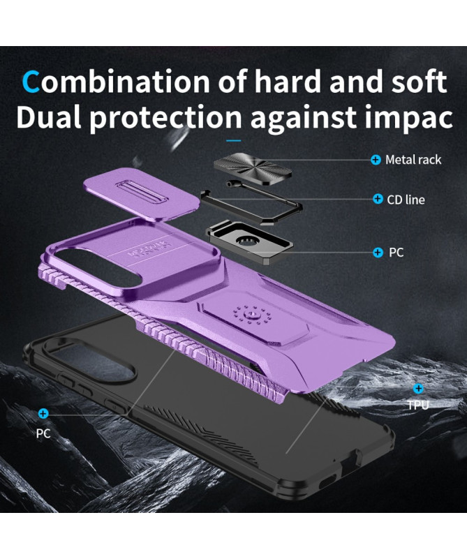 Coque Samsung Galaxy S25 Edge CamShield avec Anneau Anti-Choc