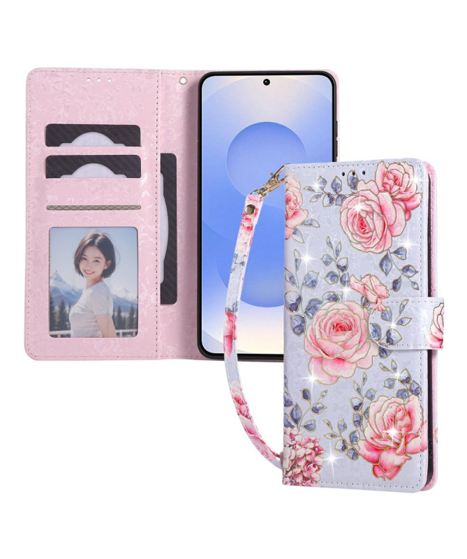 Housse Samsung Galaxy S25 Edge à Rabat | Motif Roses Lavande