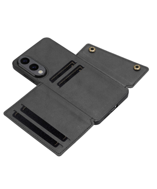 Coque Samsung Galaxy S25 Edge avec porte-cartes et support intégré