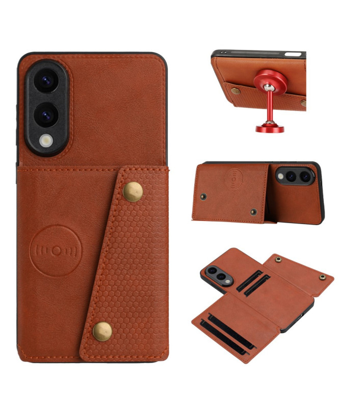 Coque Samsung Galaxy S25 Edge avec porte-cartes et support intégré