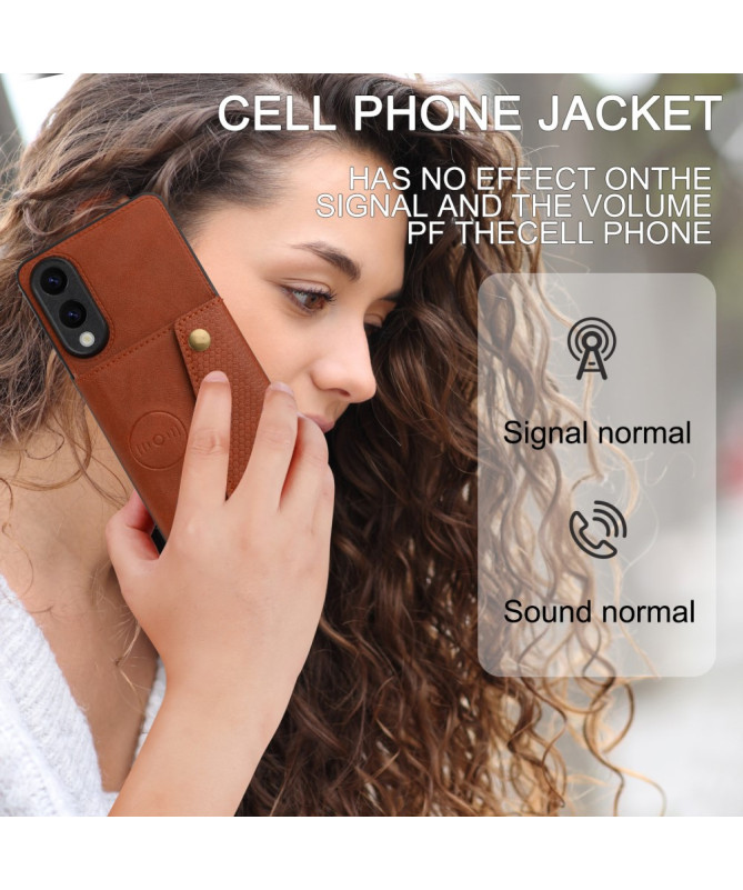 Coque Samsung Galaxy S25 Edge avec porte-cartes et support intégré