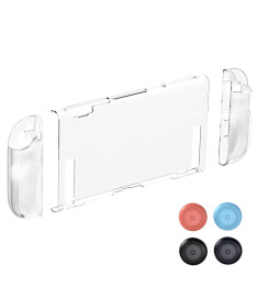 Coque Nintendo Switch 2 Transparente Grip Diamant + Joystick Caps