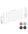 Coque Nintendo Switch 2 Transparente Grip Diamant + Joystick Caps