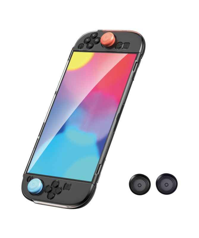 Coque Nintendo Switch 2 Joy-Con Tricolore + 4 Capuchons Joystick