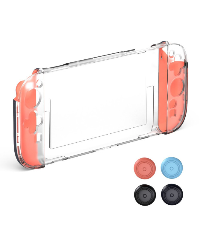 Coque Nintendo Switch 2 Joy-Con Tricolore + 4 Capuchons Joystick
